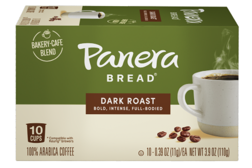Panera Bread® Dark Roast Coffee Pods Perspective: front