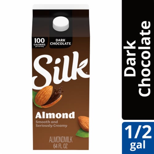 Silk Dark Chocolate Almond Milk Perspective: front