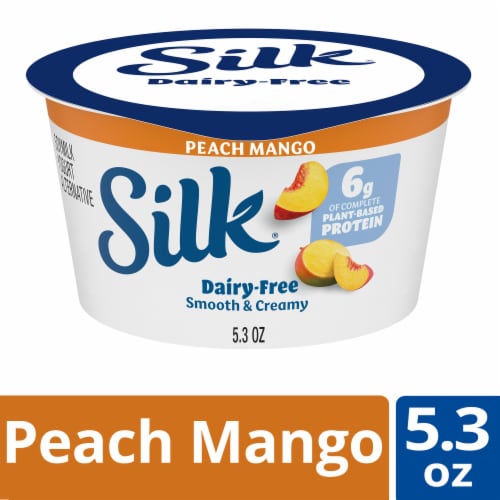 Silk Peach Mango Soy Milk Yogurt Alternative Cup