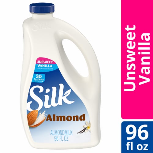 Silk® Unsweetened Vanilla Almond Milk Perspective: front