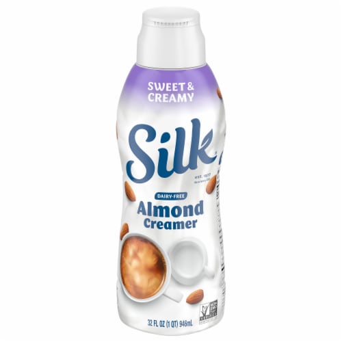 Silk® Dairy-Free Sweet & Creamy Almond Creamer Perspective: front
