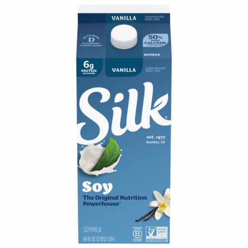 Silk Vanilla Soymilk Perspective: front