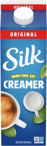 Silk Dairy Free Original Soy Coffee Creamer Perspective: front