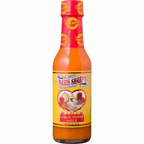 Marie Sharp's Garlic Habanero Pepper Hot Sauce Perspective: front