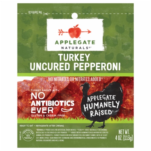 Applegate Natural Uncured Turkey Pepperoni Perspective: front
