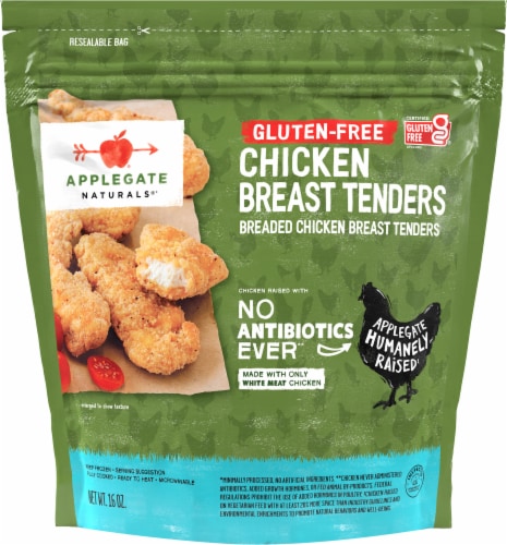 Applegate Natural Gluten-Free Breaded Chicken Breast Tenders Perspective: front