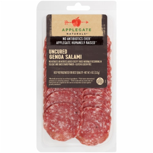 Applegate Natural Uncured Genoa Salami Perspective: front