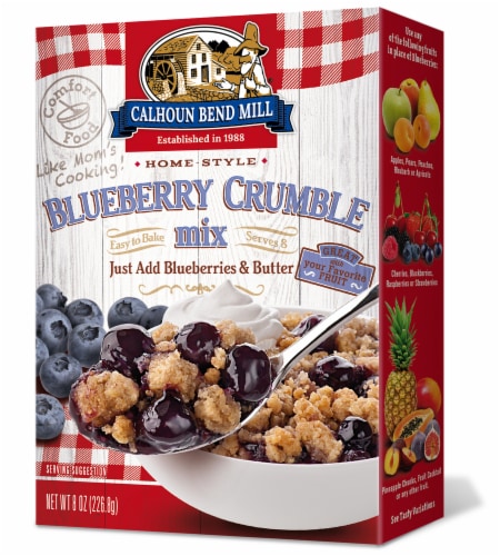 Calhoun Bend Mill® Blueberry Crumble Mix Perspective: front