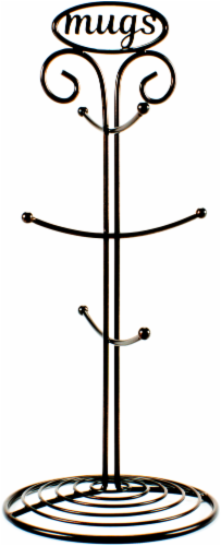 Mikasa Gourmet Basics Wire Mug Tree - Black Perspective: front