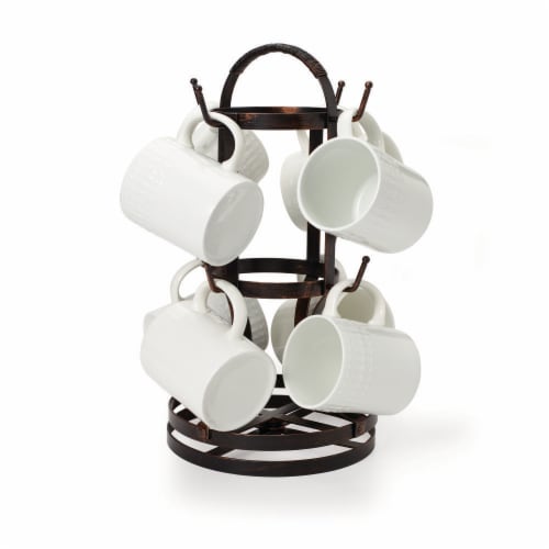 Mikasa Gourmet Basics Rotating Mug Tree Perspective: front