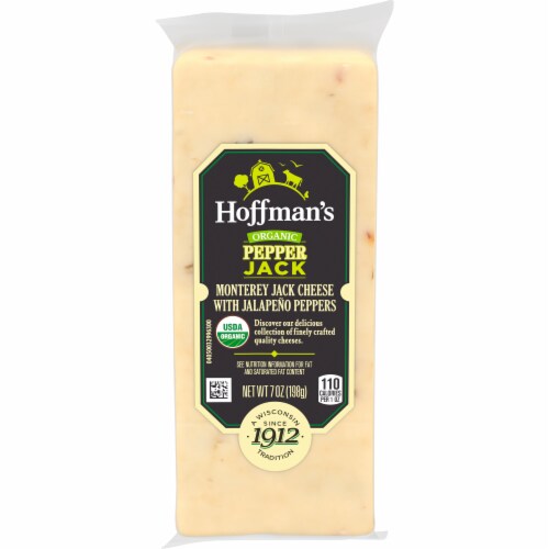 Hoffman's Organic Pepper Jack Cheese Perspective: front