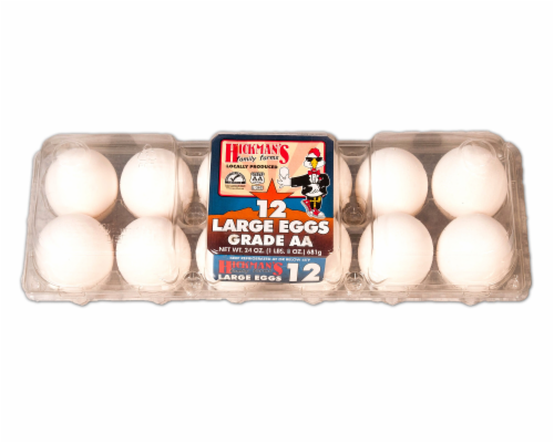 Hickmans Large White Eggs Perspective: front