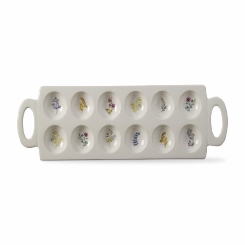 Meadow Egg Easter Platter Dinnerware Serving Tray Platter Perspective: front