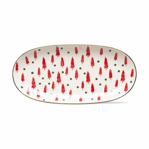 Joyful Dinnerware Serving Tray Platter Perspective: front