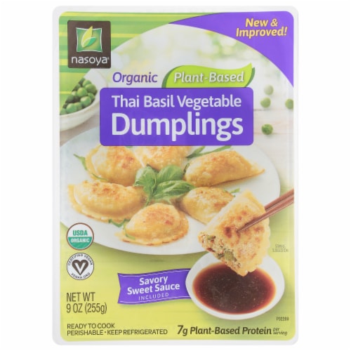 Nasoya® Organic Vegan Thai Basil Vegetable Dumplings Perspective: front