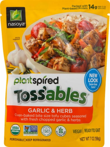 Nasoya® Gluten Free Garlic & Herb Toss Ables Perspective: front