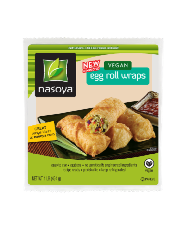 Nasoya Vegan Egg Roll Wraps Perspective: front