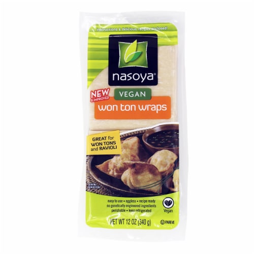 Nasoya Vegan Won Ton Wraps Perspective: front