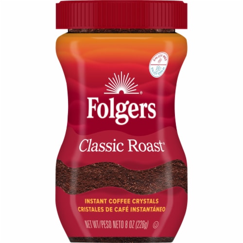 Folgers® Classic Roast Instant Coffee Perspective: front