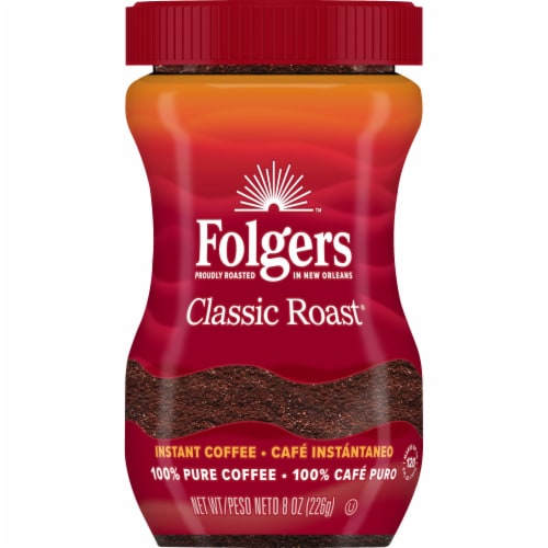 Folgers Classic Roast Instant Coffee Perspective: front