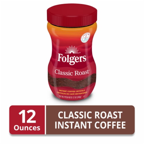 Folgers Classic Roast Instant Coffee Perspective: front