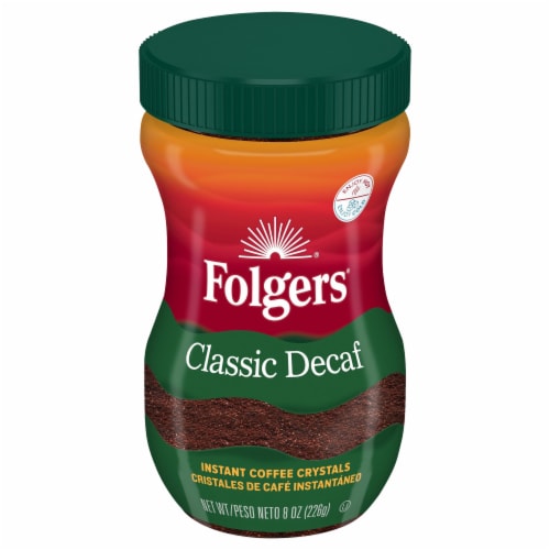 Folgers® Classic Decaf Medium Roast Instant Coffee Perspective: front