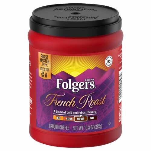 Folgers® French Roast Medium-Dark Roast Ground Coffee Perspective: front