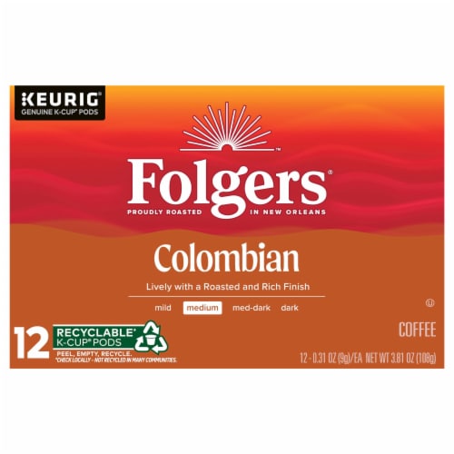 Folgers® 100% Colombian Medium Roast K-Cup Coffee Pods