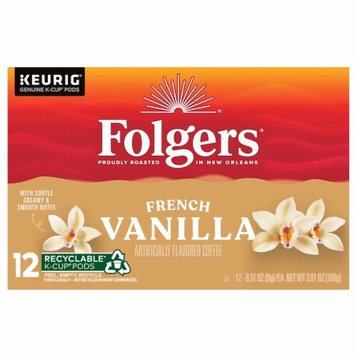 Folgers® Vanilla Biscotti K-Cup Coffee Pods Perspective: front