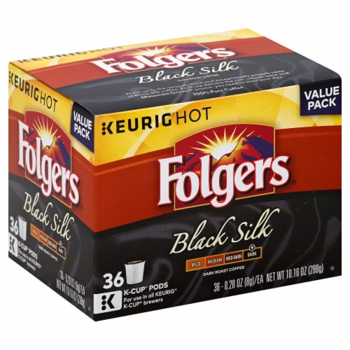 Folgers Black Silk Dark Roast K Cup Coffee Pods 36 ct Fry s Food Stores