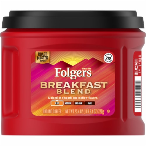 Folgers Breakfast Blend Ground Coffee Perspective: front