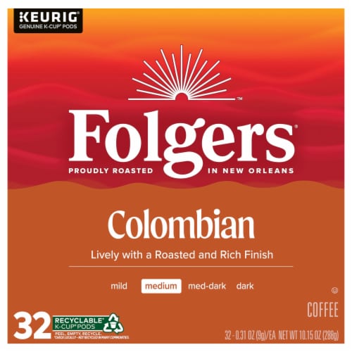Folgers® Colombian Medium Roast K-Cup® Coffee Pods Perspective: front