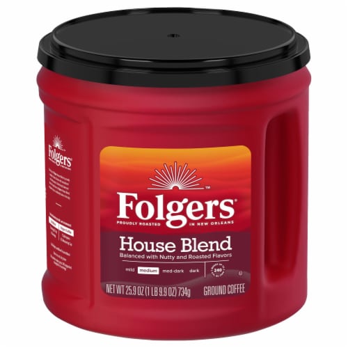 Folgers® House Blend Medium Roast Ground Coffee Perspective: front