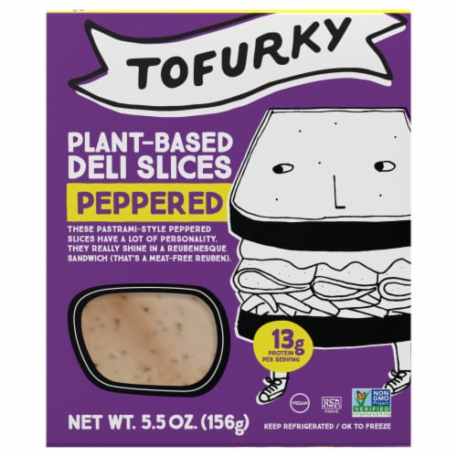 Tofurky Plant-Based Peppered Deli Slices Perspective: front