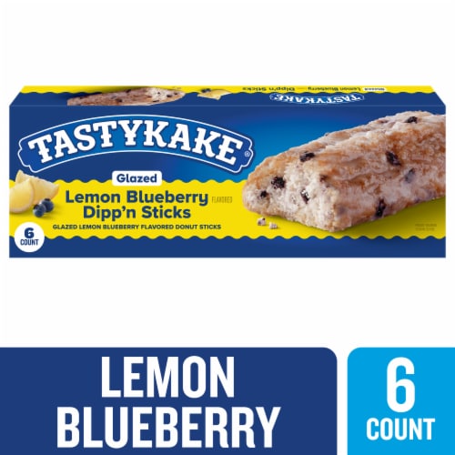 Tastykake Glazed Lemon Blueberry Flavored Dipp’n Sticks Lemon Blueberry Donut Sticks