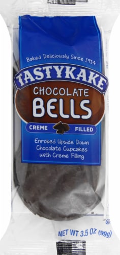 Tastykake Cream Filled Chocolate Bells 2 Count Perspective: front