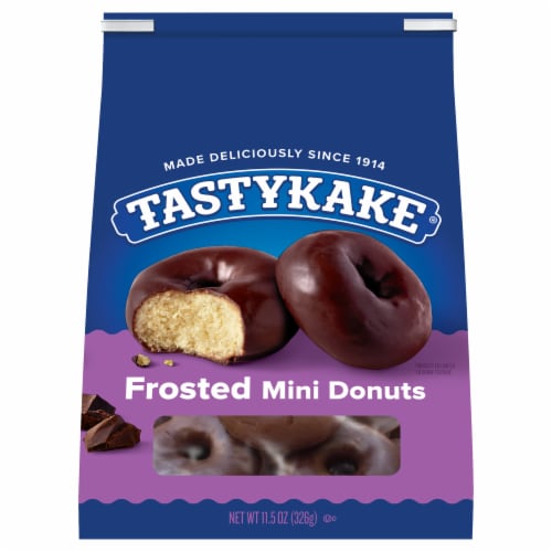 Tastykake Frosted Mini Donuts Shareable Frosted Donuts Perspective: front