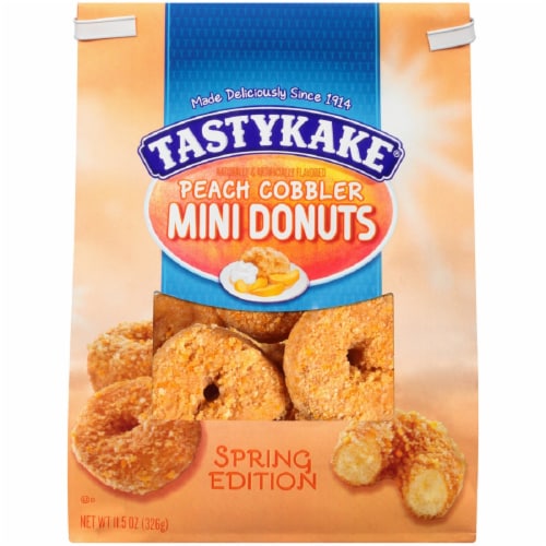 Tastykake® Peach Cobbler Mini Donuts Perspective: front