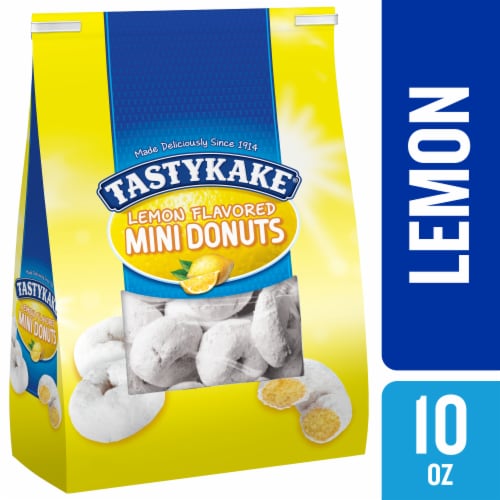 Tastykake Lemon Mini Donuts Shareable Lemon Flavored Powered Donuts