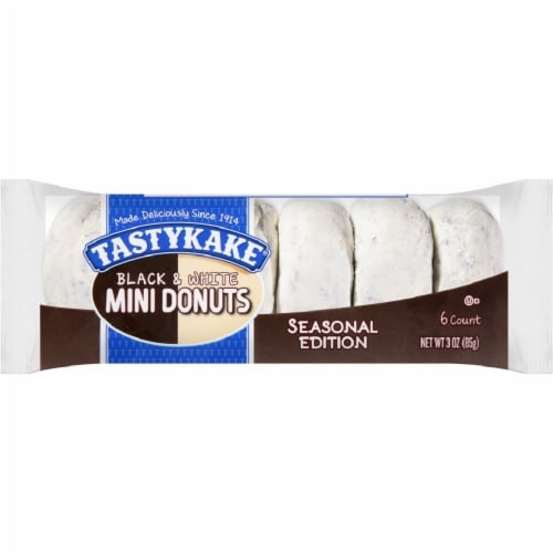 Tastykake® Black & White Mini Donuts Perspective: front