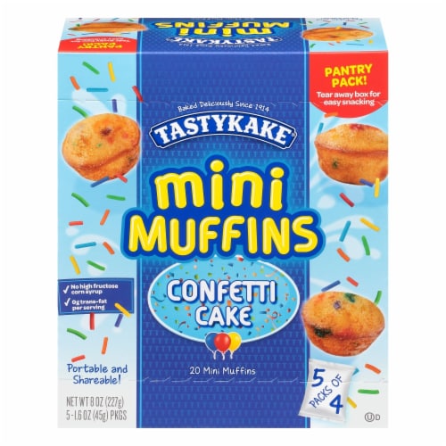 Tastykake® Confetti Cake Mini Muffins Perspective: front