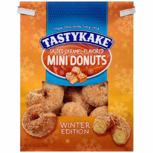 Tastykake® Salted Caramel Flavored Mini Donuts Perspective: front