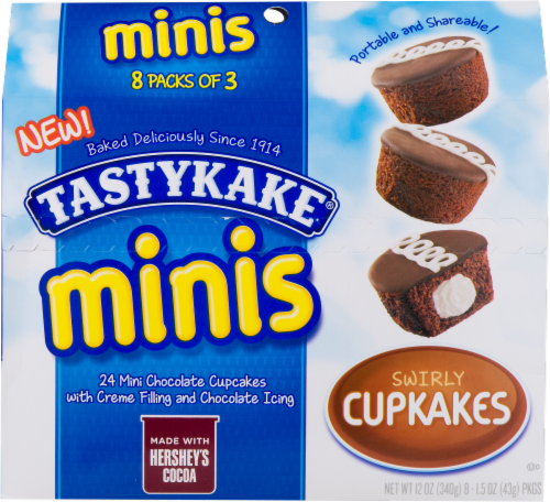 Tastykake® Minis Chocolate Swirly Cupkakes Perspective: front