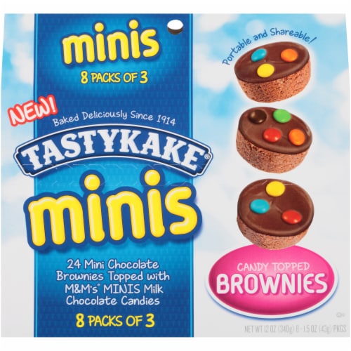 Tastykake Minis Candy Topped Brownies Perspective: front