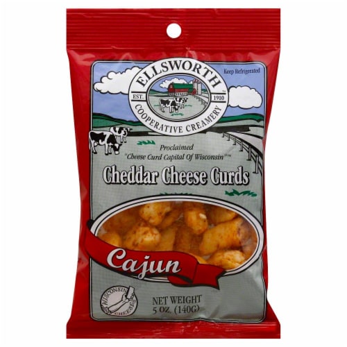 EllsWorth Cheddar Cheese Curds Cajun Perspective: front