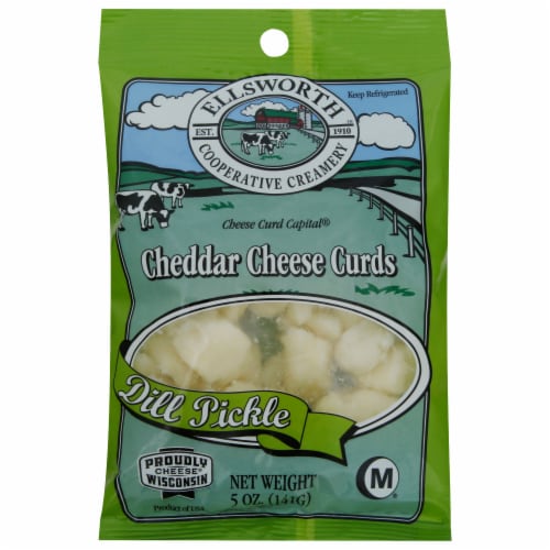 EllsWorth Cooperative Creamery Dill Pickle Cheese Curds Perspective: front