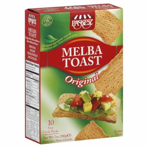Paskesz Original Melba Toast Perspective: front