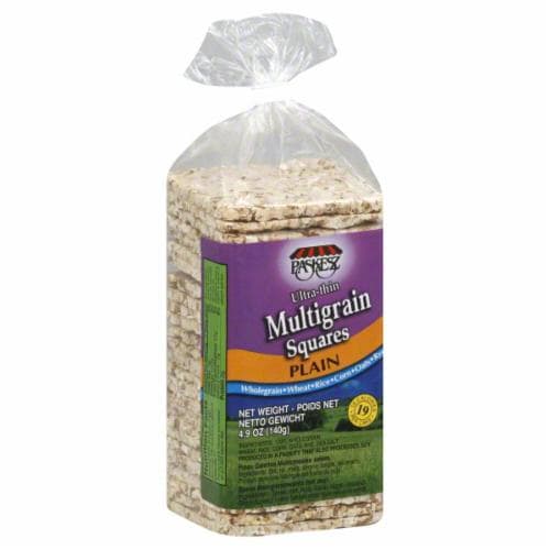 Paskesz Plain Multigrain Squares Perspective: front