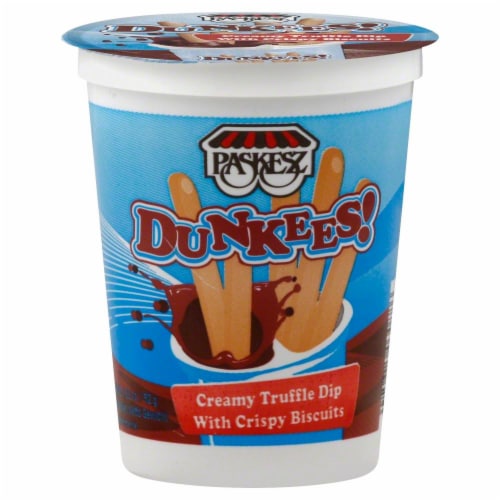 Paskesz Dunkees! Creamy Truffle Dip With Crispy Biscuits Perspective: front