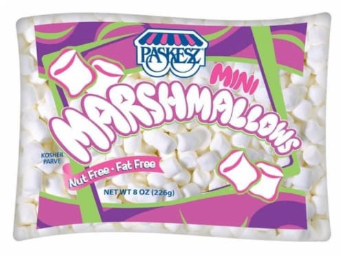Paskesz Fat Free Mini Marshmallows Perspective: front